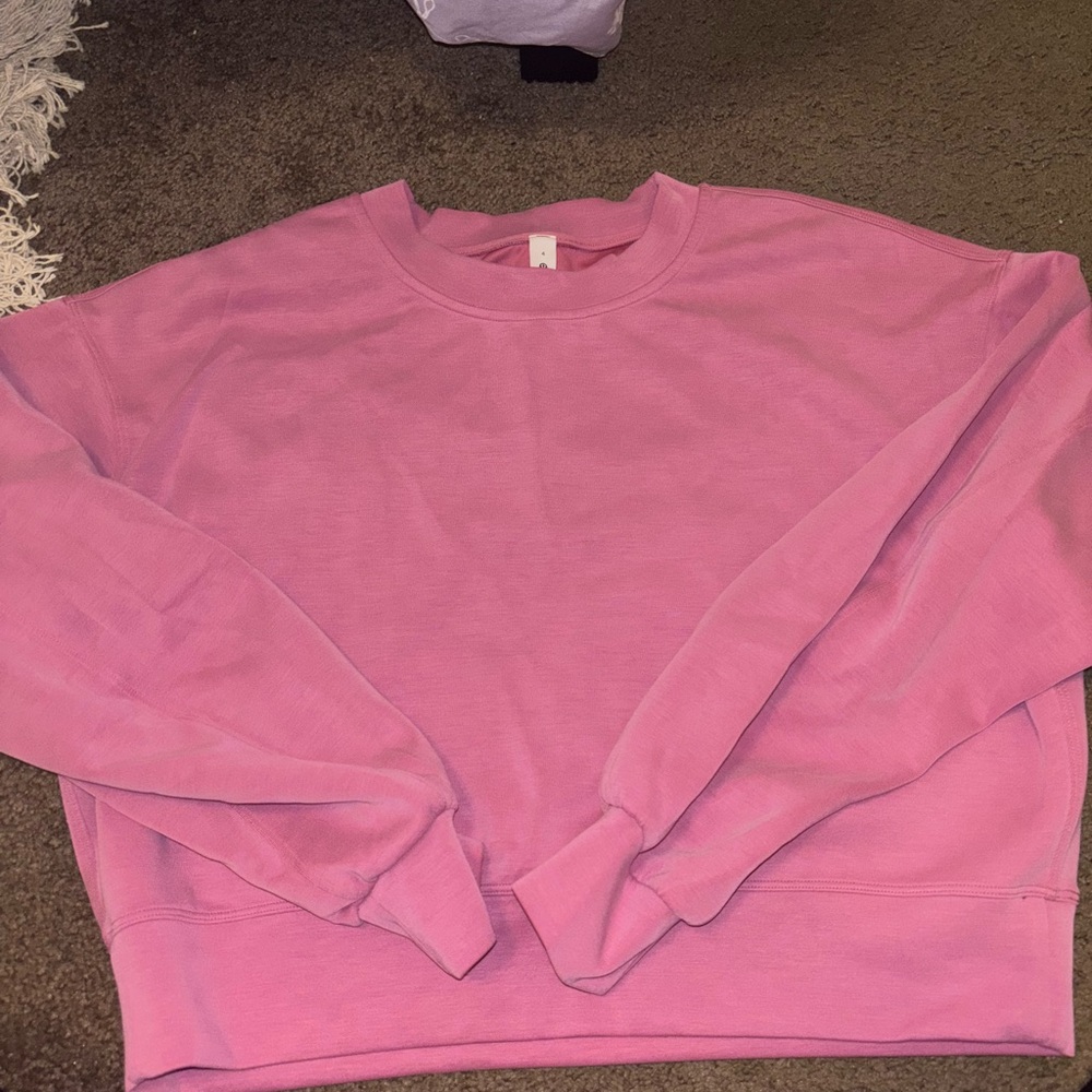 Pink Crewneck Sweatshirt lululemon softreme